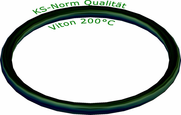 DIN 3601 O-Ringe Viton 200°C Innen D1 = 34 bis 60 Schnur D2 = 2 mm ND